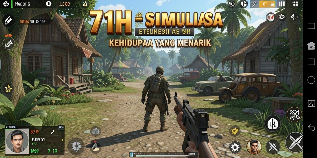 Screenshot gameplay 71H yang menarik dan interaktif.