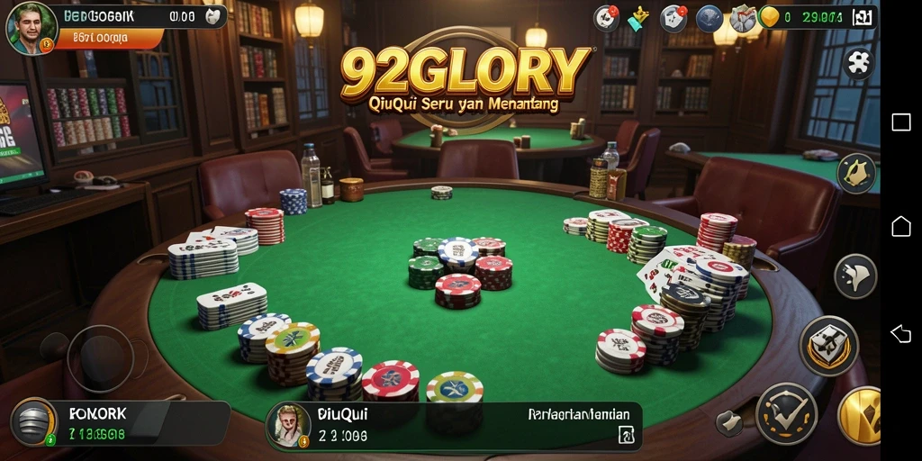 Gameplay QiuQiu yang seru dan menantang di 92GLORY.