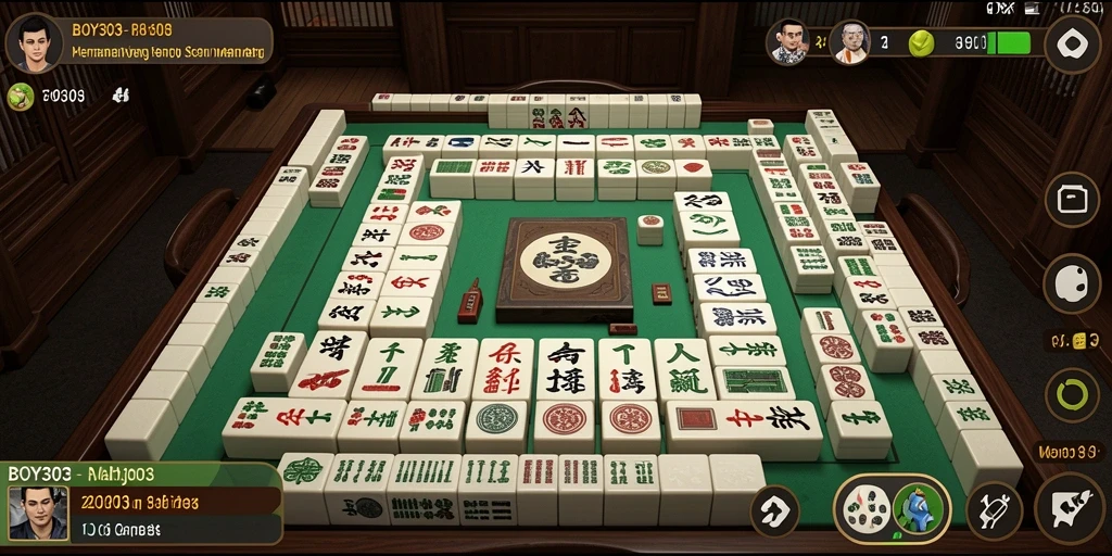 Tangkapan layar utama BOY303 menampilkan gameplay Mahjong yang menarik.