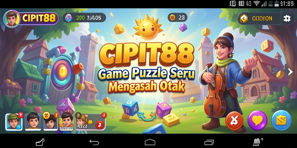Tampilan gameplay seru dan penuh tantangan dalam CIPIT88.