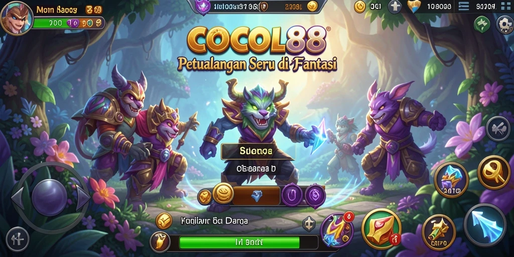Screenshot gameplay COCOL88 yang menampilkan aksi petualangan seru.