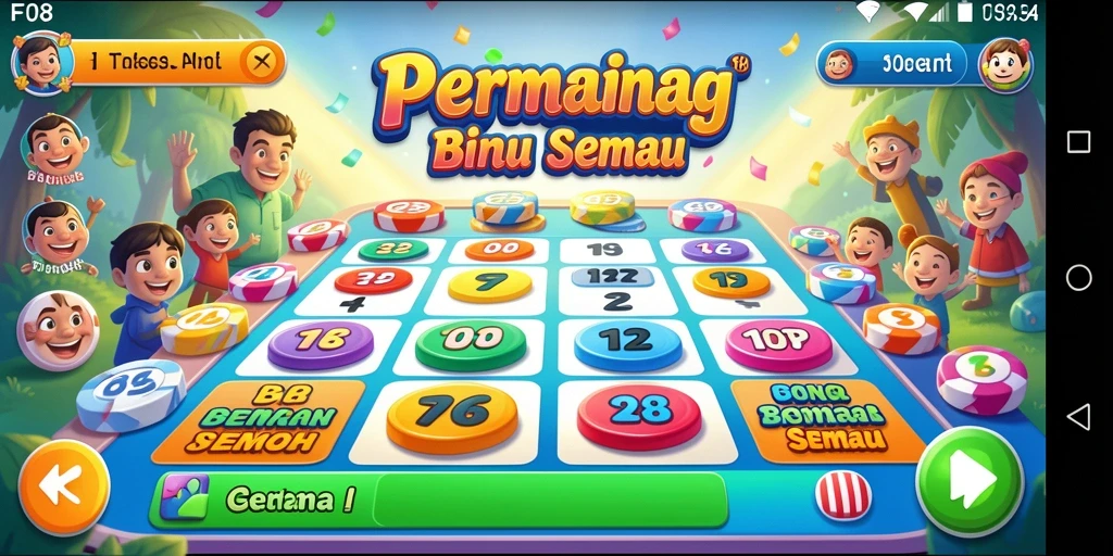 Tampilan gameplay F08 dengan keseruan permainan Bingo.