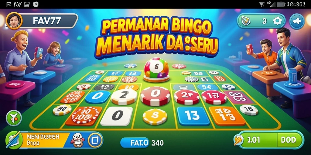 Tampilan seru gameplay Bingo di FAV77 dengan fitur menarik.