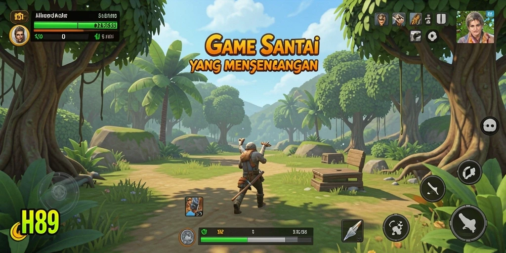 Tampilan gameplay H89 yang ceria dan mengasyikkan.