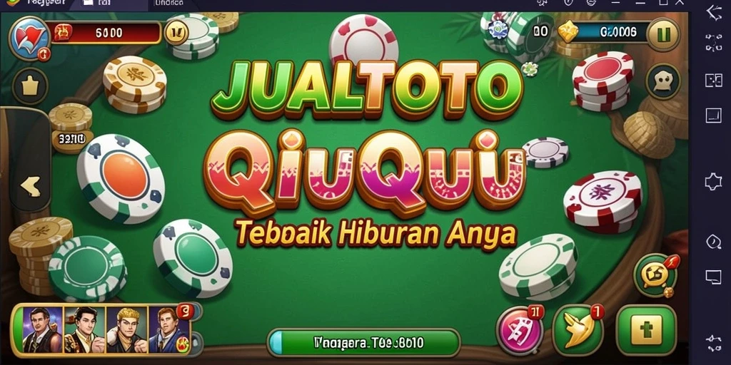 Tampilan gameplay QiuQiu JUALTOTO yang menarik dan seru.