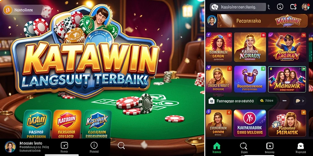 Tampilan gameplay Live Casino yang menegangkan di KATAWIN.