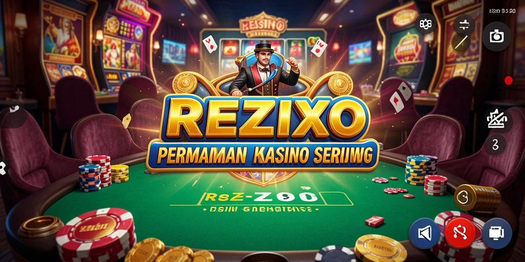 Tampilan gameplay menarik di REZIXO dengan berbagai pilihan permainan Kasino.