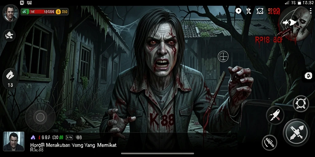 Screenshot menampilkan suasana mencekam dari gameplay RK88.