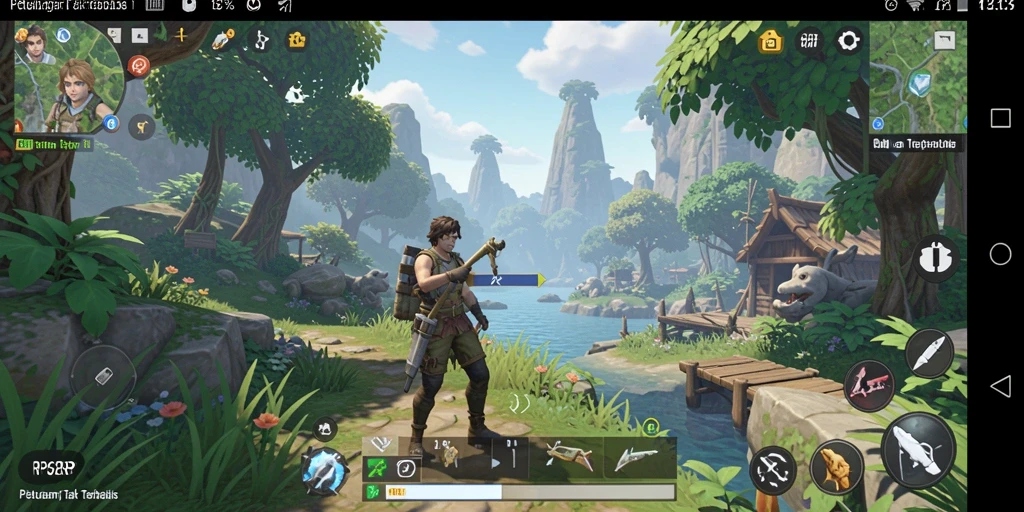 Screenshot dari gameplay RP62RP yang menampilkan dunia terbuka yang luas.