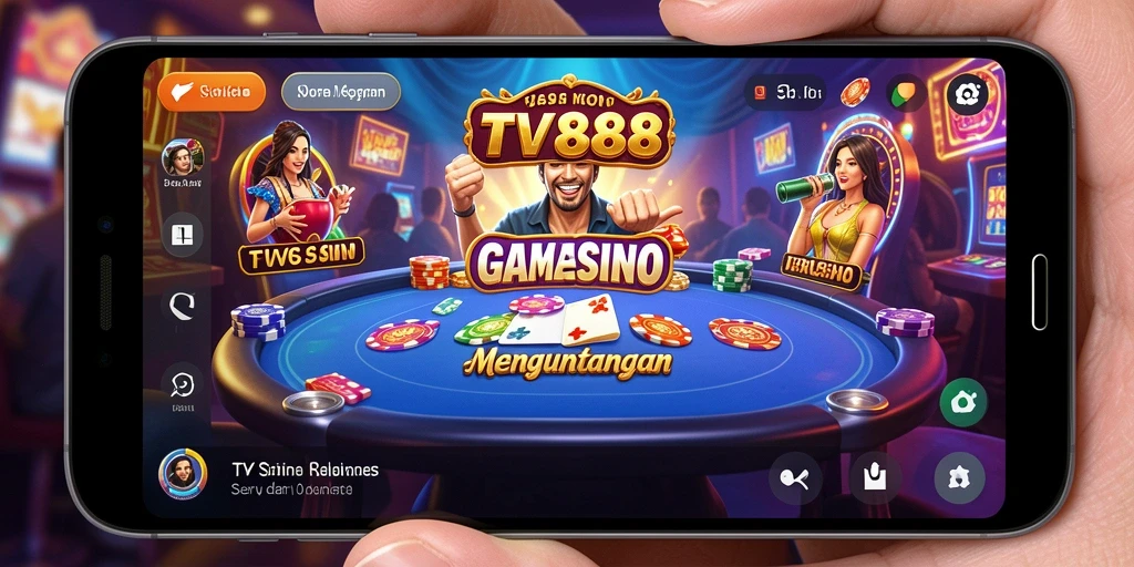 Tampilan permainan kasino yang menarik di TV888.